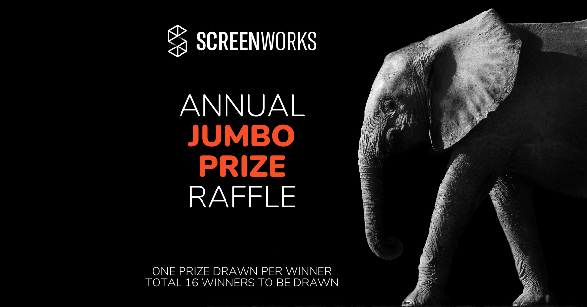 JUMBO Prize Pool - Screenworks' Annual Fundraising Raffle 2021
