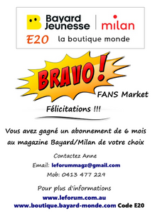 Bayard - Voucher for a 6-Month Subscription to a Bayard-Milan Educational Magazine - Hero Image