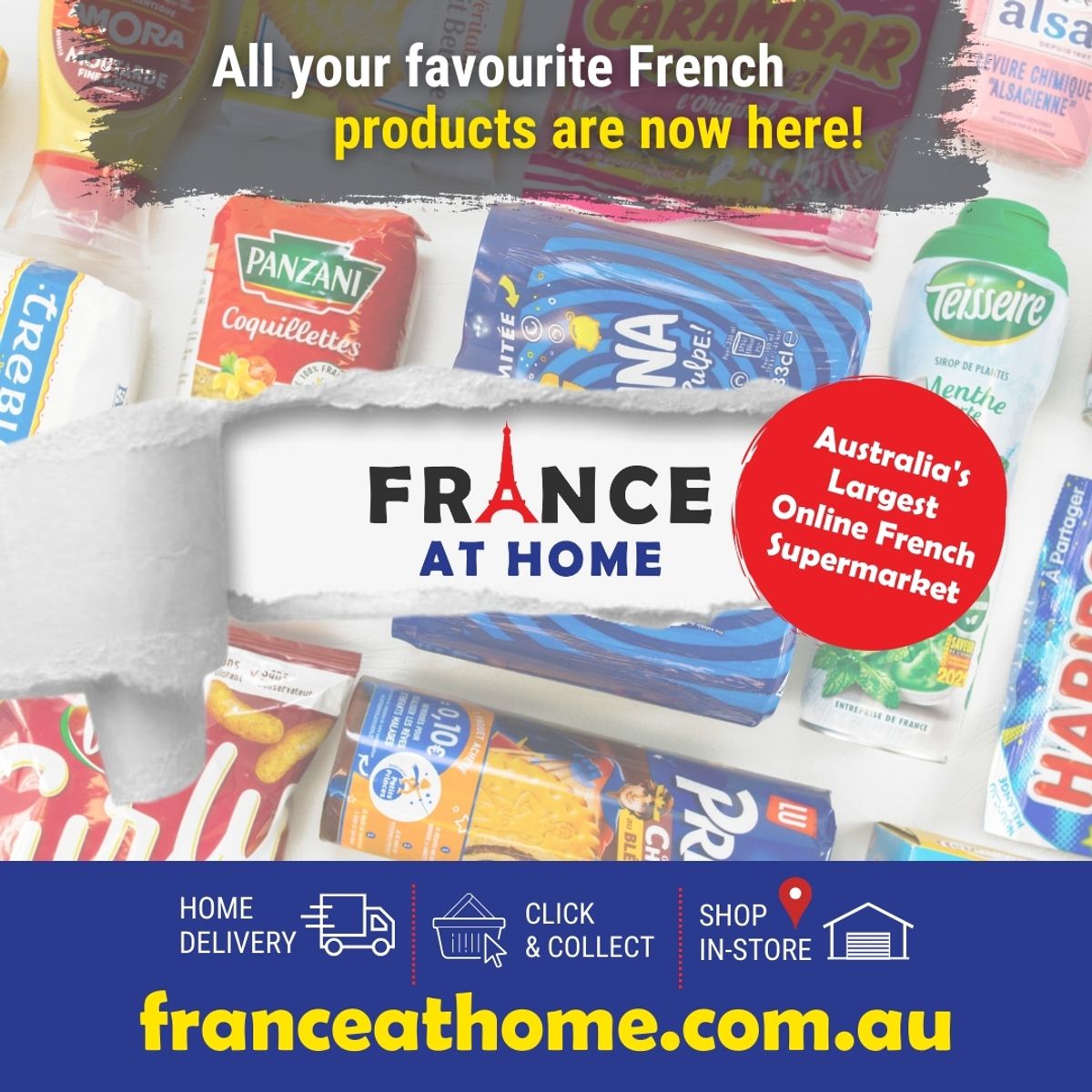 France At Home - Voucher for French Products from their Online Grocery Store - Hero image