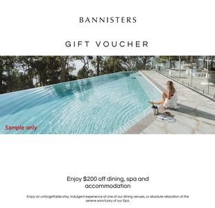 Bannisters Voucher Towards Spa/Dining or Accommodation - Hero Image