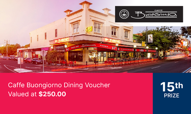 Caffe Buongiorno Dining Voucher - Hero Image