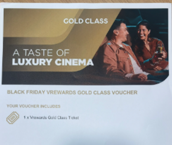 2 x Gold Class Vouchers Village Cinemas - Hero Image