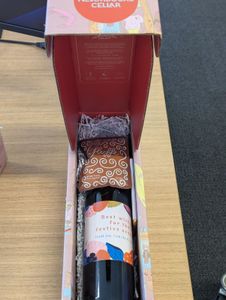 The Neighbours Cellar Gift Box - 1 x Wine, 1 x Choc 1 x Fairfloss - Hero Image