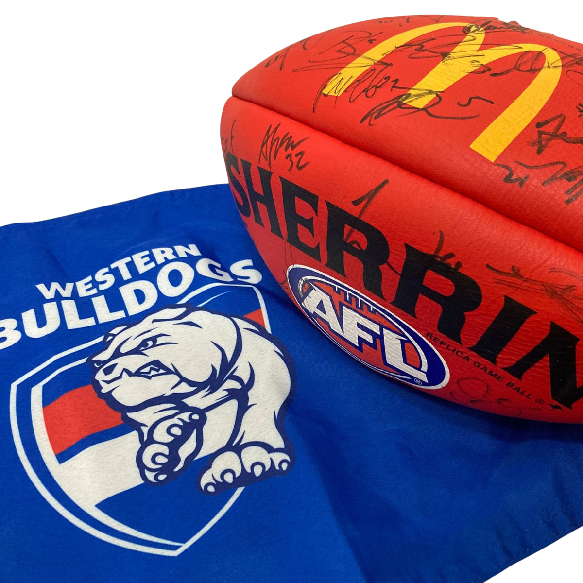 Western Bulldogs Signed Sherrin Football - Hero image