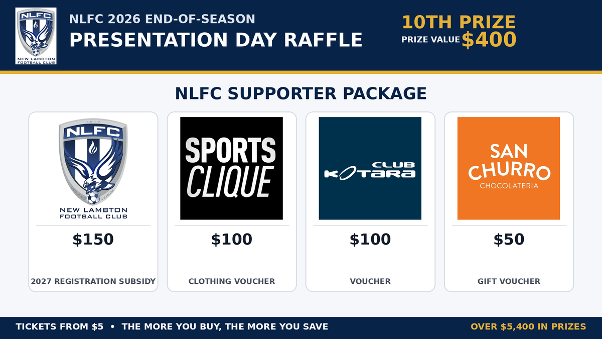 New Lambton FC Supporter Package - Hero image