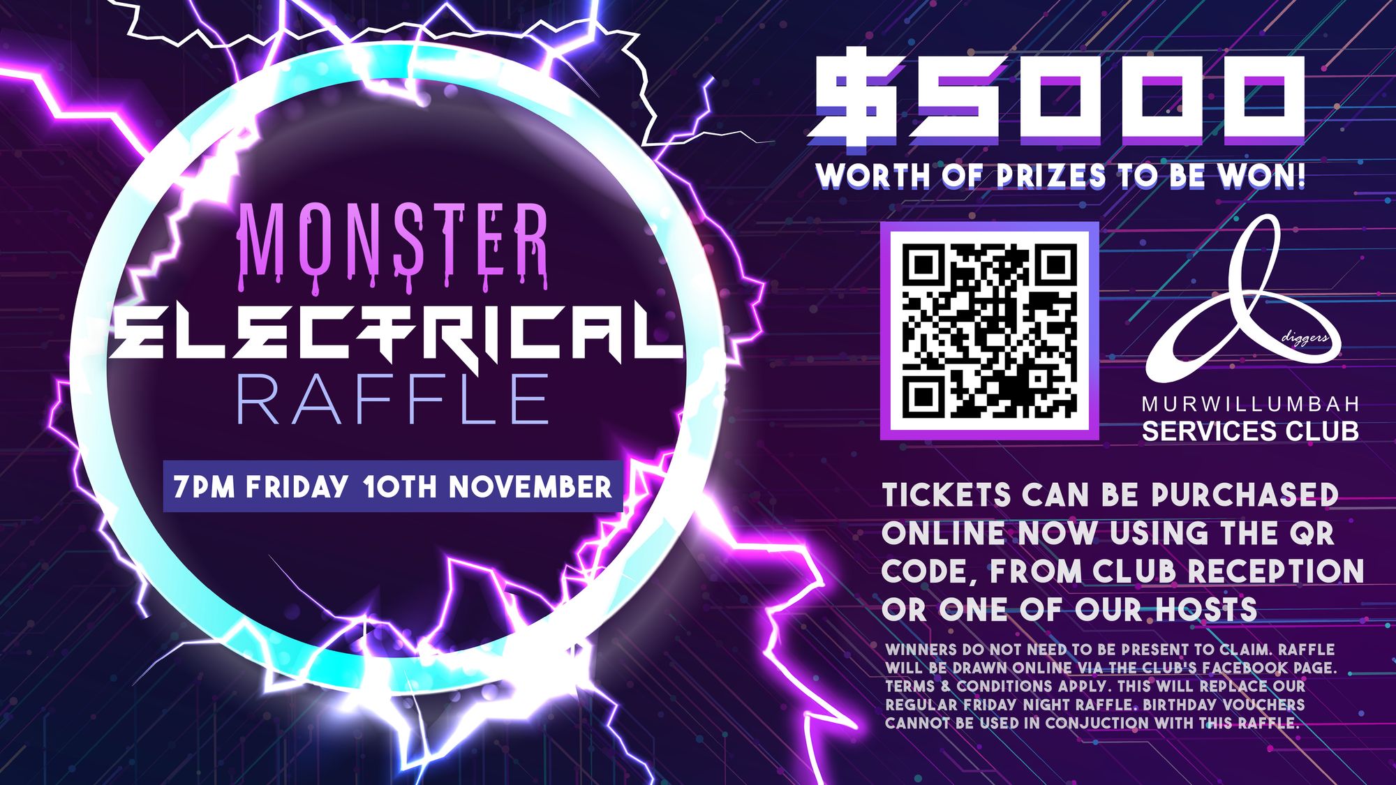 Monster Electrical Raffle