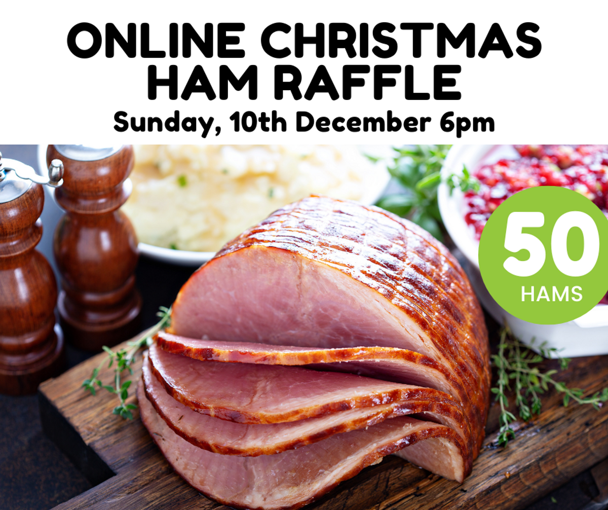 Ham Wheel Raffle RaffleTix | Christmas Ham Online Raffle - Club Charlestown