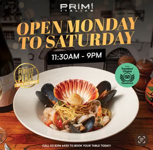 $200 Gift Voucher - Primi Italian @ Club York - Hero Image