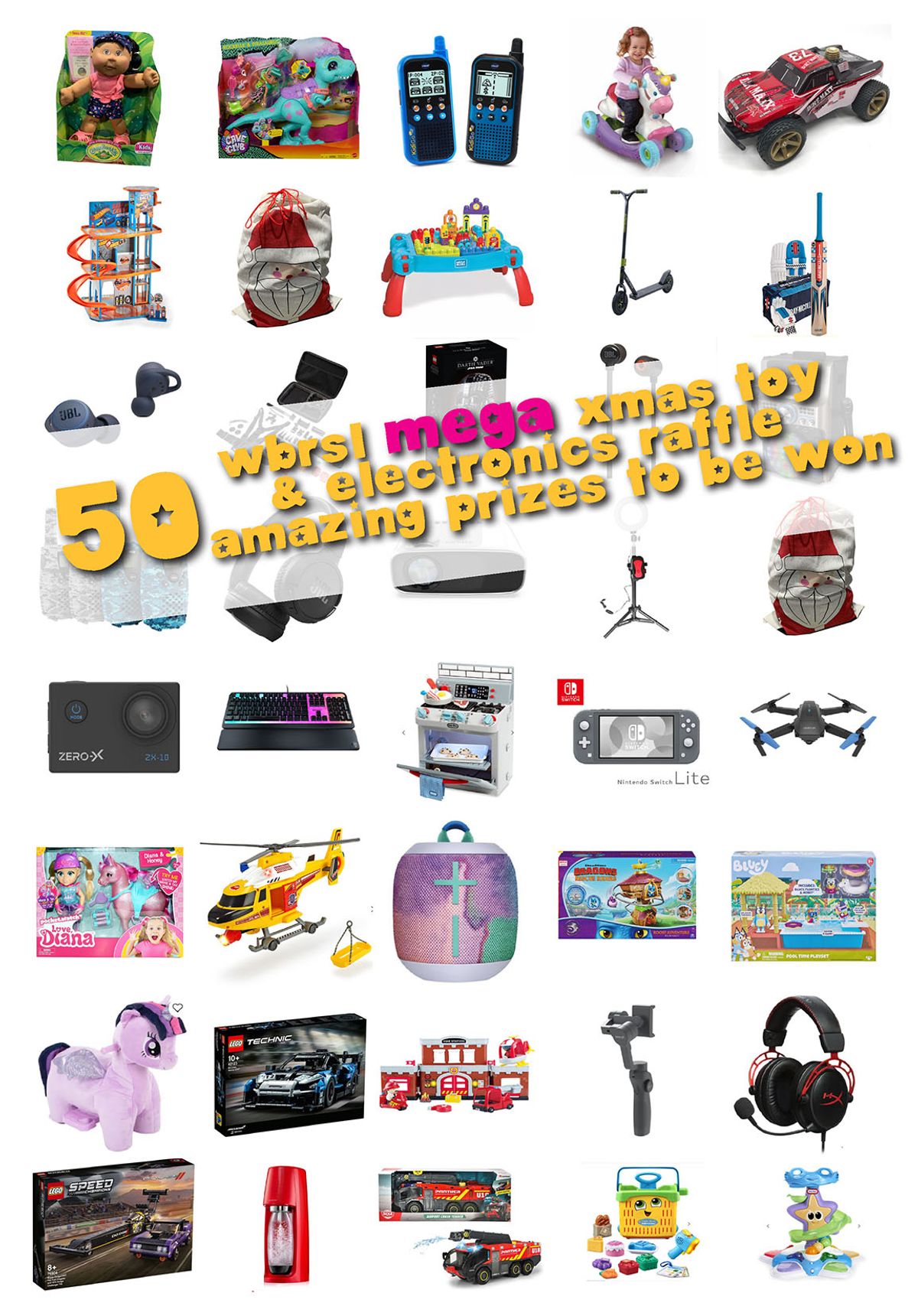 WBRSL 2021 MEGA Xmas Toy & Electronics Raffle