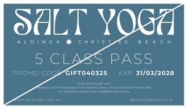 Salt Yoga - 5 Class Pass - Hero Image