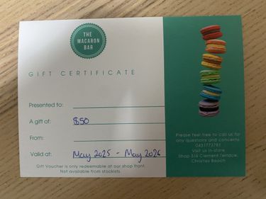 $50 Voucher for The Macaron Bar - Hero Image