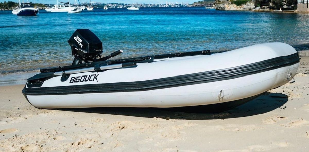 2.5hp Suzuki and 2.9m Big Duck Inflatable boat combo - Hero image
