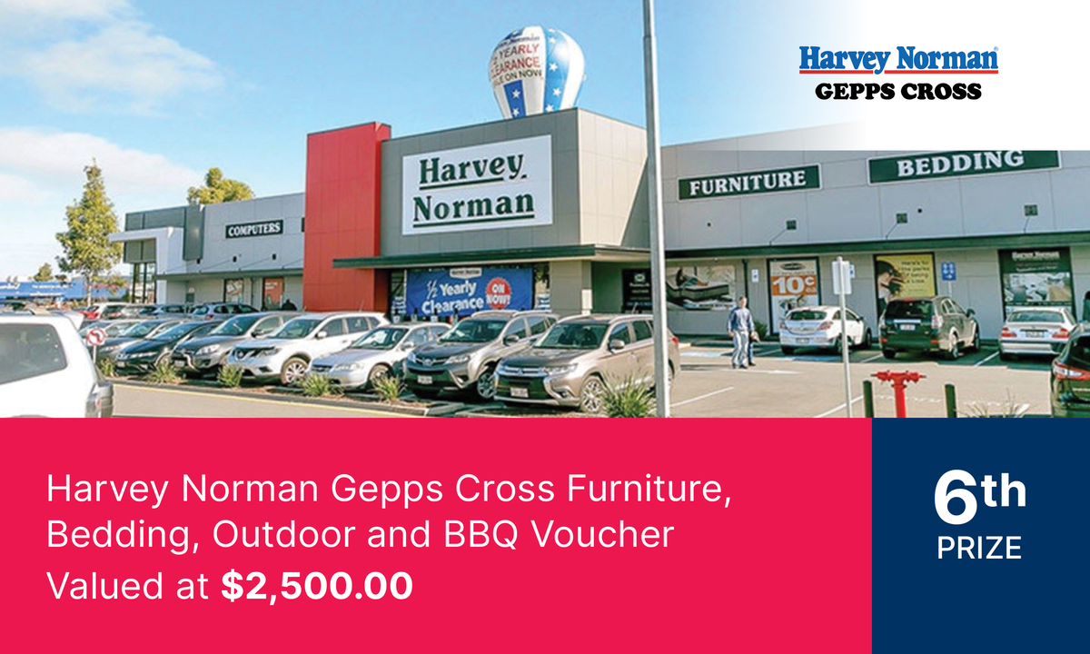 Harvey Norman Gepps Cross Furniture, Bedding, Outdoor and BBQ Voucher - Hero image