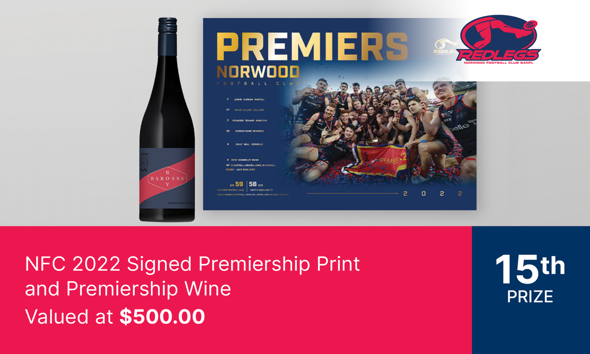 NFC 2022 Signed Premiership Print and Premiership Wine Pack - Hero image