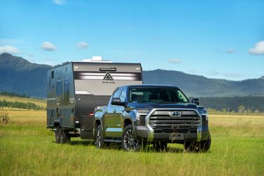 Brand-new Toyota Tundra Hybrid 4x4 and New Age 19ft Caravan - Hero Image