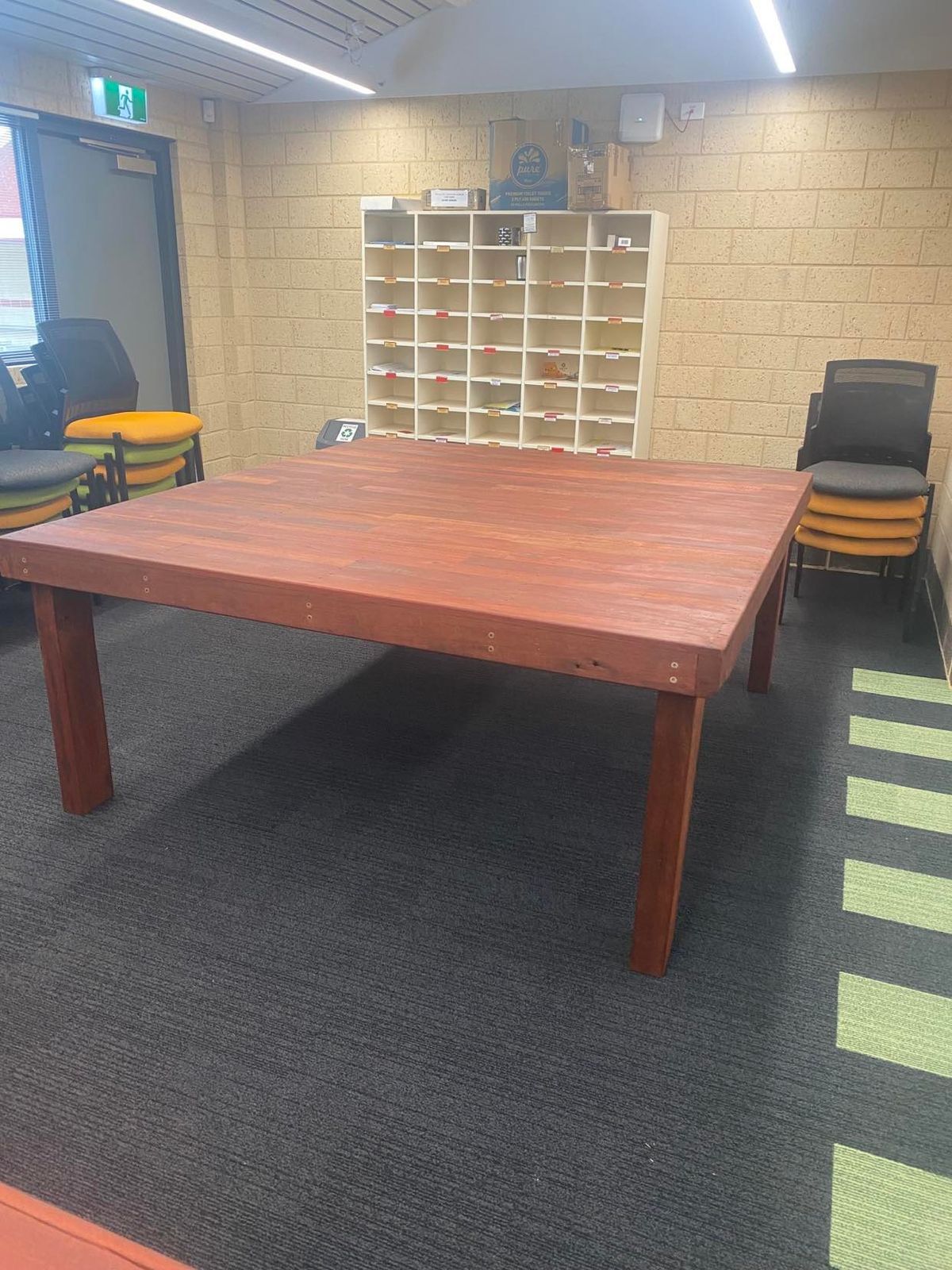 Jarrah Table made from Floor of Mount Lockyer PS Hall (built in 1970's)