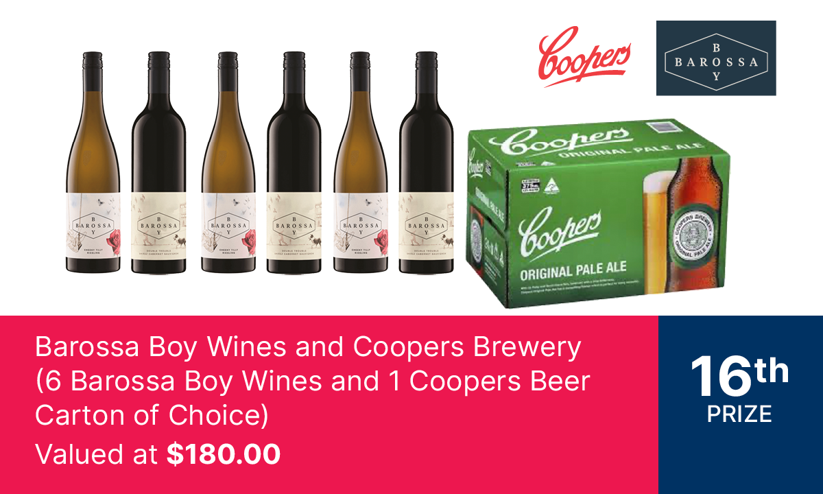 Barossa Boy Wines and Coopers Brewery Pack - Hero image