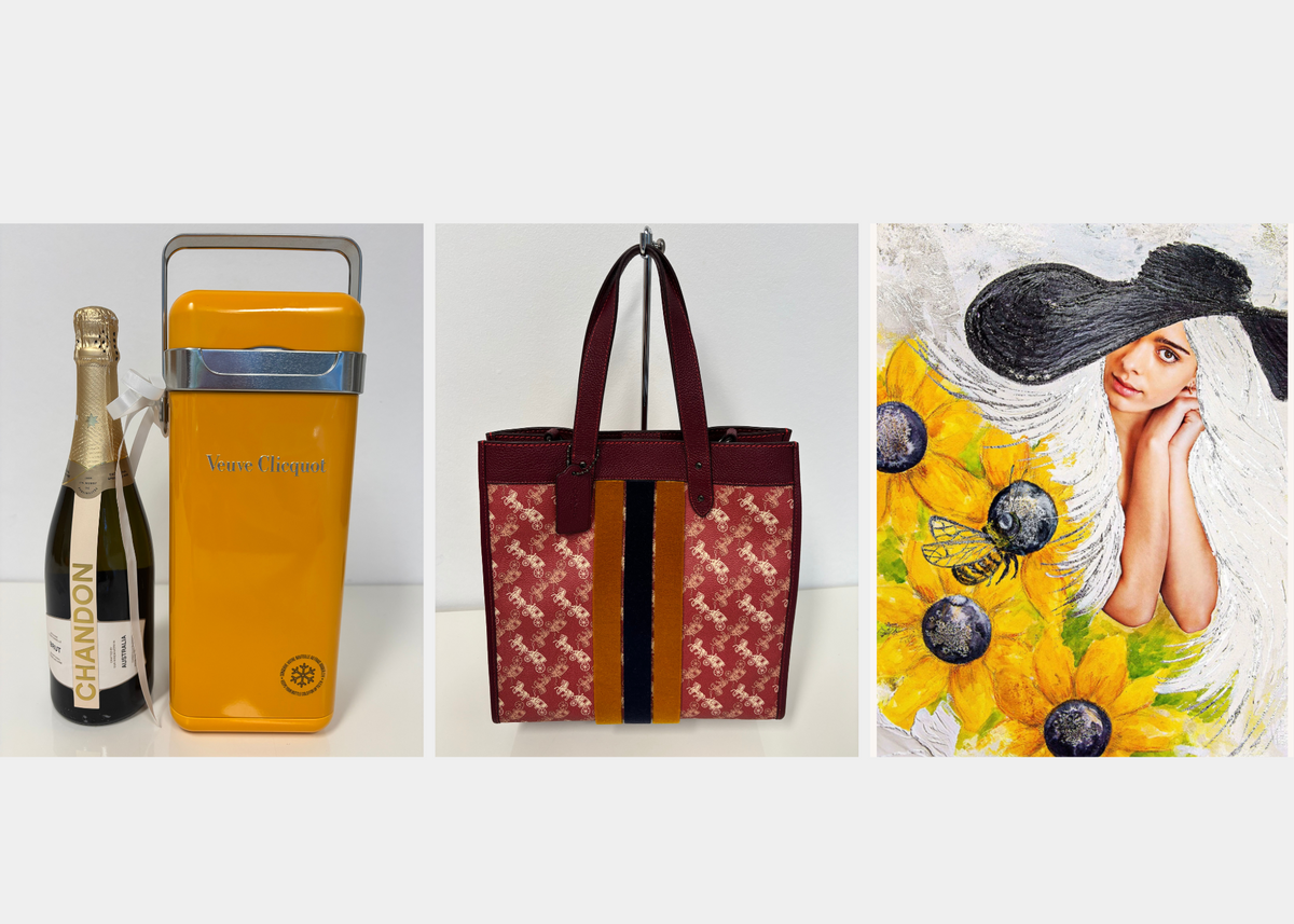 Coach Handbag, Veuve Clicquot Champagne, Artist Print - Hero image