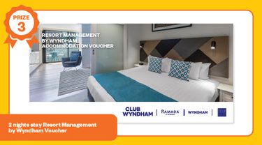 2 night stay Resort Management by Wyndham accommodation voucher - Hero Image
