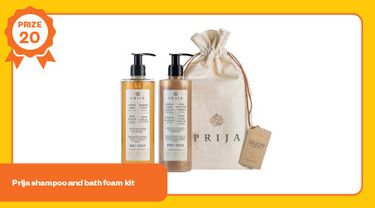 Prija shampoo and bath foam kit - Hero Image