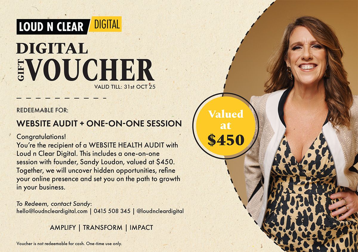 Website and SEO Audit Donated by Loud n Clear Digitial - Hero image