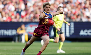 Signed Football by 2024 Norm Smith Medalist and Brisbane Lions Player, Will Ashcroft (Size 3) - Hero Image