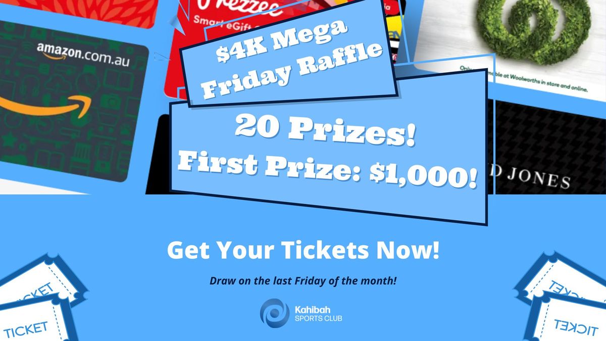 Friday Raffles RaffleTix | $4k Mega Friday Raffle