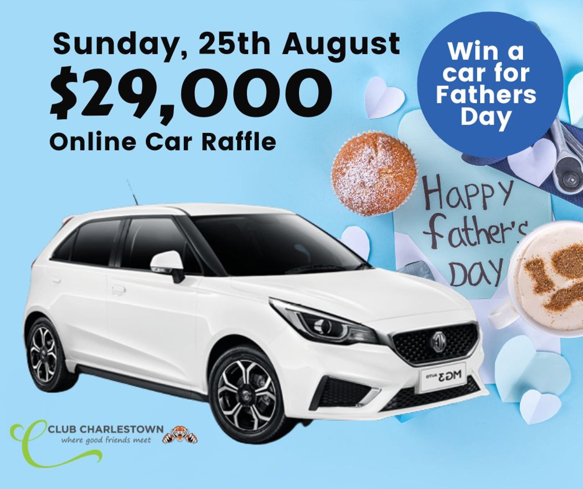 Win a MG3 Excite for Fathers Day - $29,000 Online Raffle