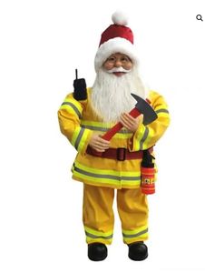 $119 Fireman Santa 90cm - Hero Image