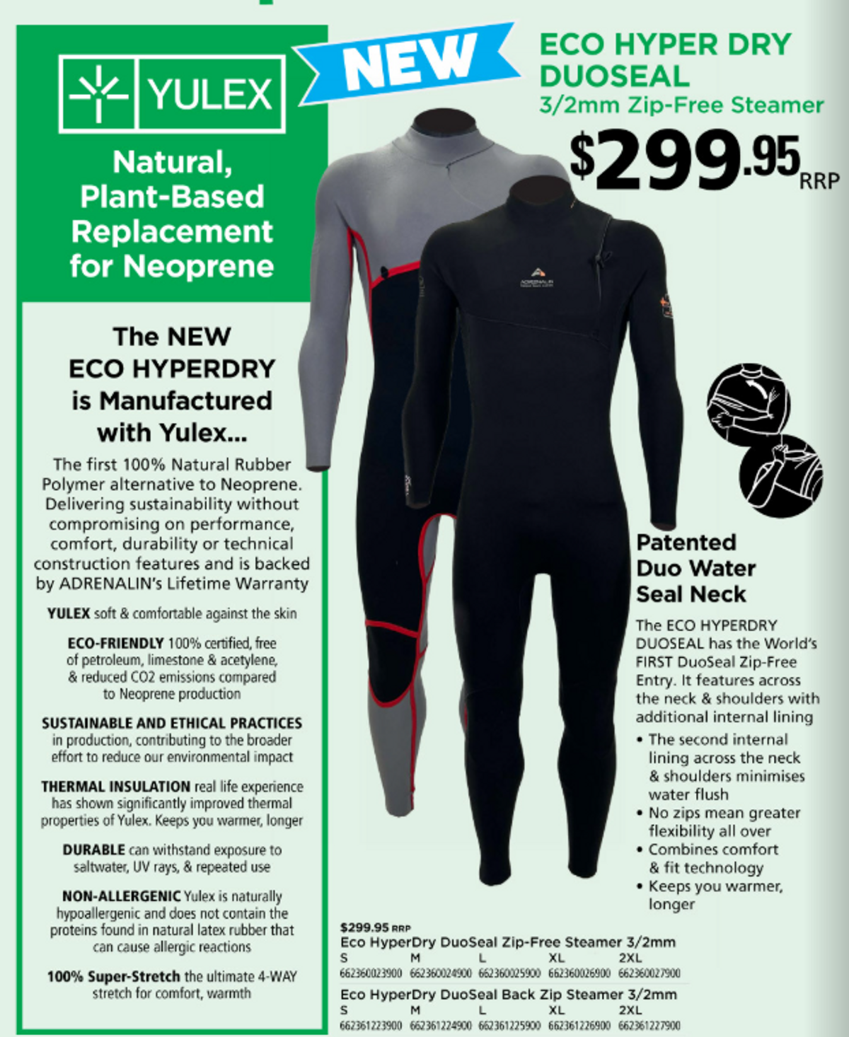 Eco Hyper Dry 3/2mm Zip-Free Steamer - Hero image