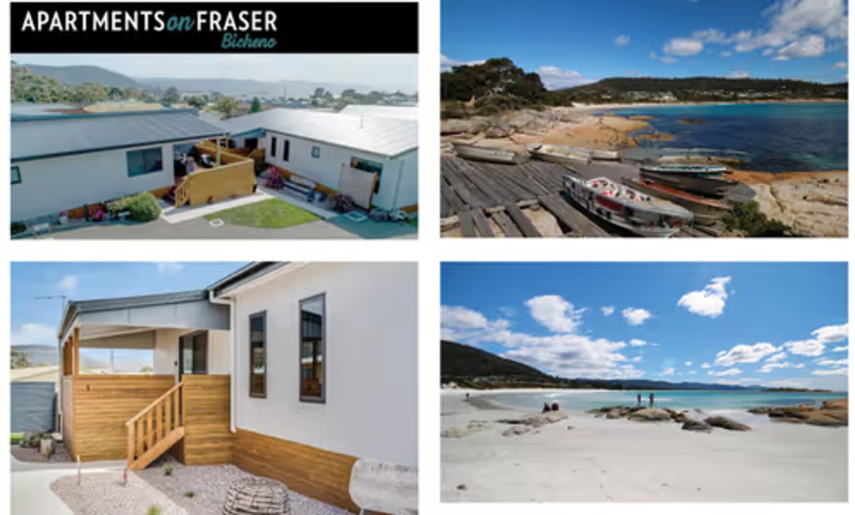A Night's Accommodation for Two People at Apartments on Fraser Bicheno - Hero image