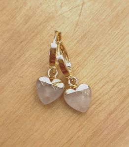 Mini Rose Gold Heart Earings - Hero Image