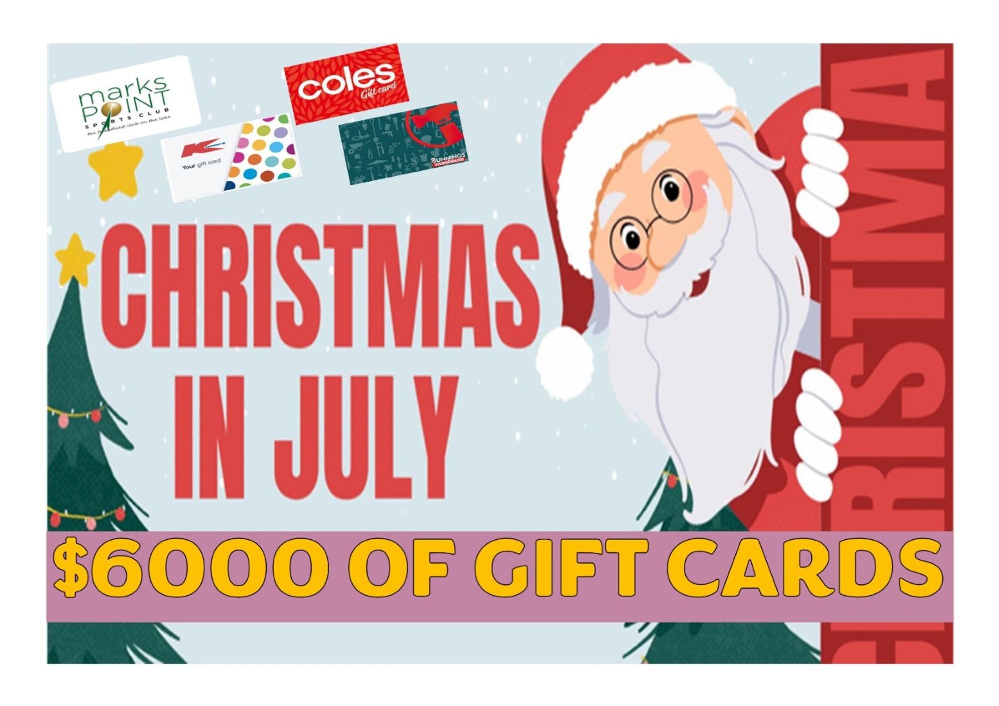 RaffleTix | CHRISTMAS IN JULY GIFT CARD RAFFLE