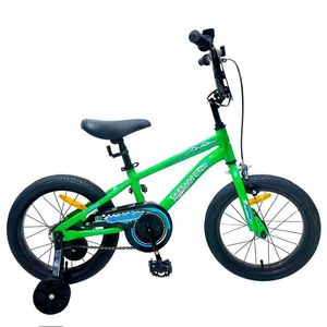 16in Green Eliminator Bike + Helmet - Hero Image