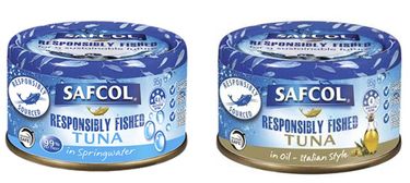 Safcol Tuna (200 x 95g Cans, Springwater / Italian Style Oil) - Hero Image