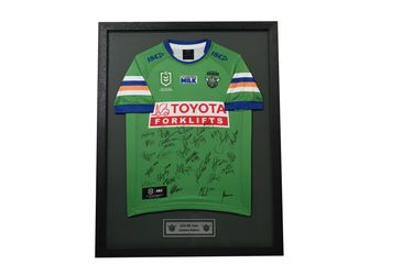 Canberra Raiders 2024 Official Signed Framed Jersey - Hero Image