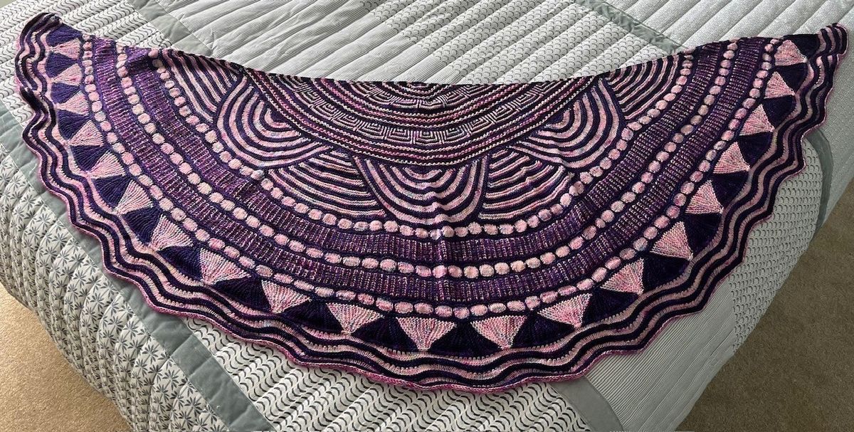 Shawl - Steve West Pattern Made and Donated by Nerrida Johnson - Hero image