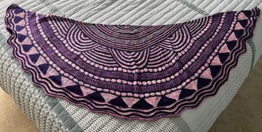 Shawl - Steve West Pattern Made and Donated by Nerrida Johnson - Hero Image