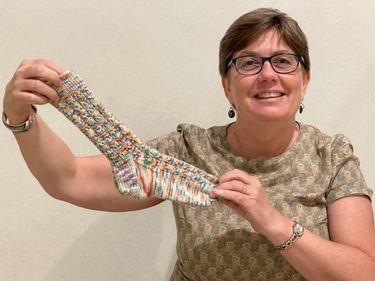 Hand Knitted Socks Made and Donated by Nicki Radford - Hero Image
