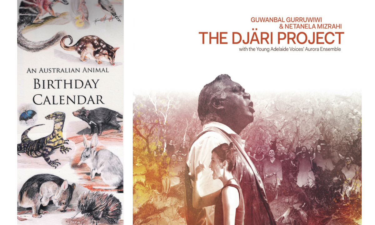Annual Birthday Calendar of Australian Animals and Djari Project CD - Hero image