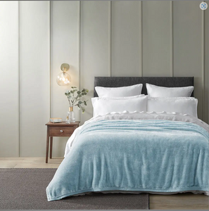 Morgan & Finch Luxton Queen Blanket - Duck Egg - Hero Image
