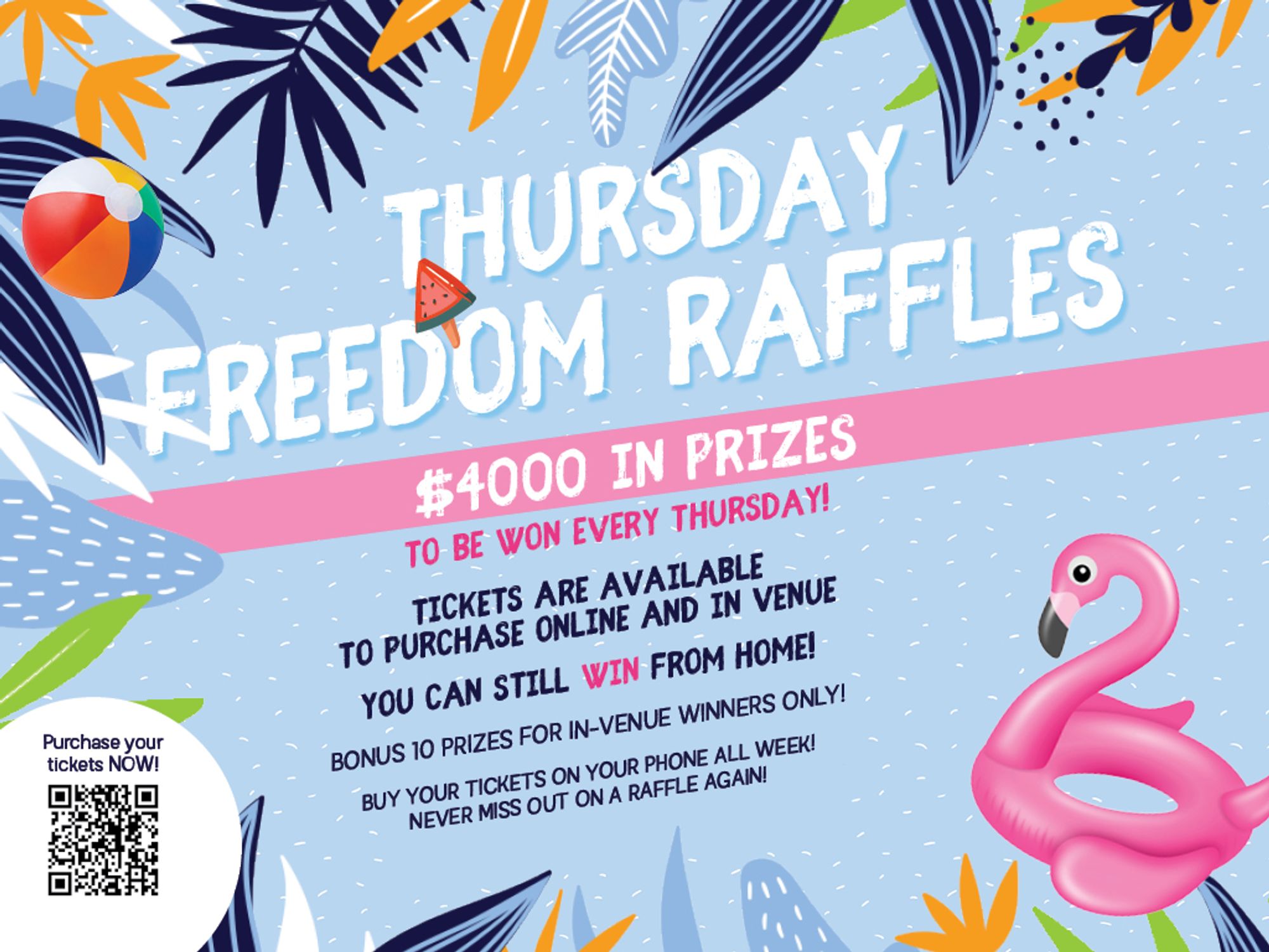 Thursday Raffle Thursday Night Freedom Raffle