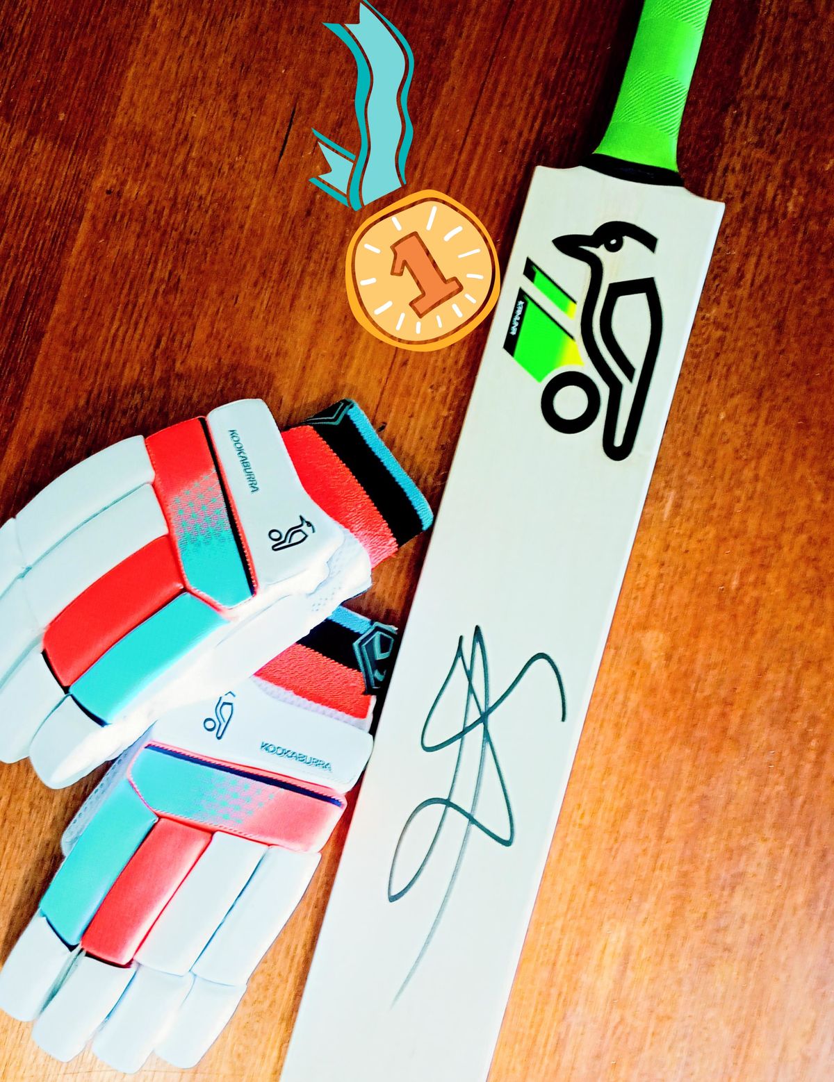 Full Sized cricket bat signed by Sam Konstas - Hero image