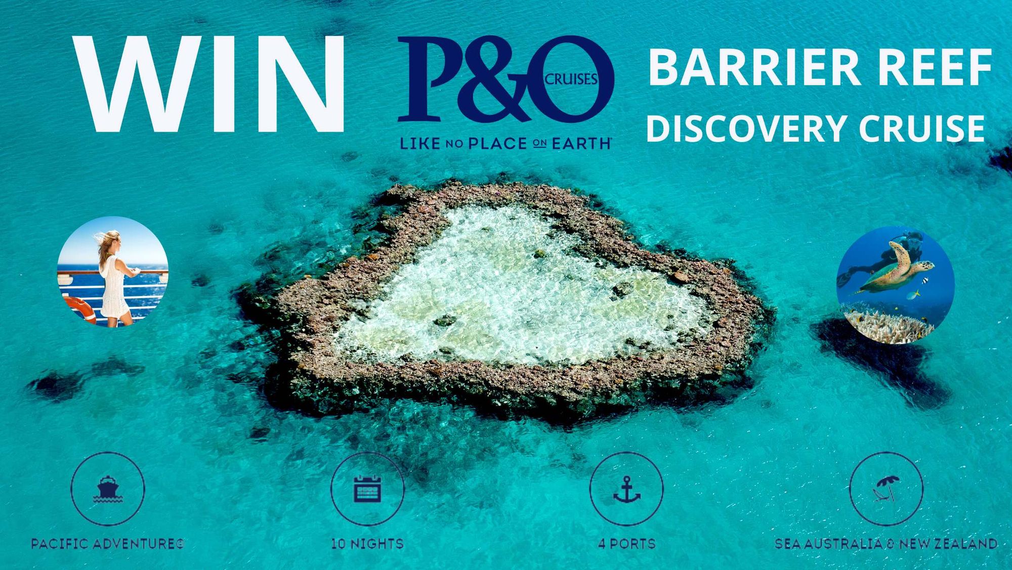 P o barrier reef discovery pacific adventure cruise
