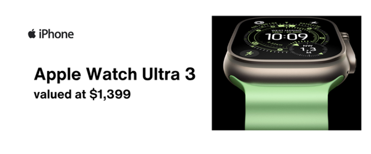 Apple Watch Ultra3 - Hero image