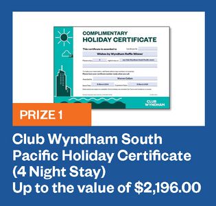 4 Night stay - Resort Management by Wyndham accommodation voucher - Hero Image