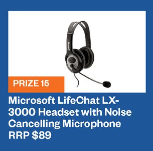 Microsoft LifeChat LX-3000 headset - Hero Image