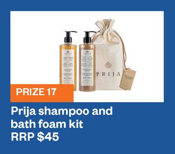 Prija shampoo and bath foam kit - Hero Image