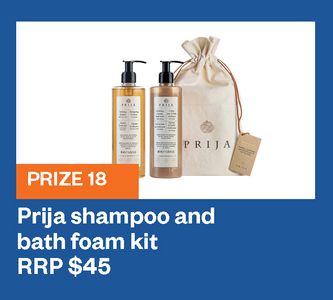 Prija shampoo and bath foam kit - Hero Image