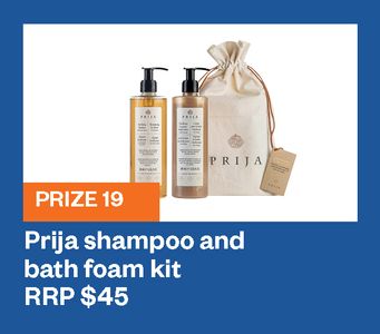 Prija shampoo and bath foam kit - Hero Image